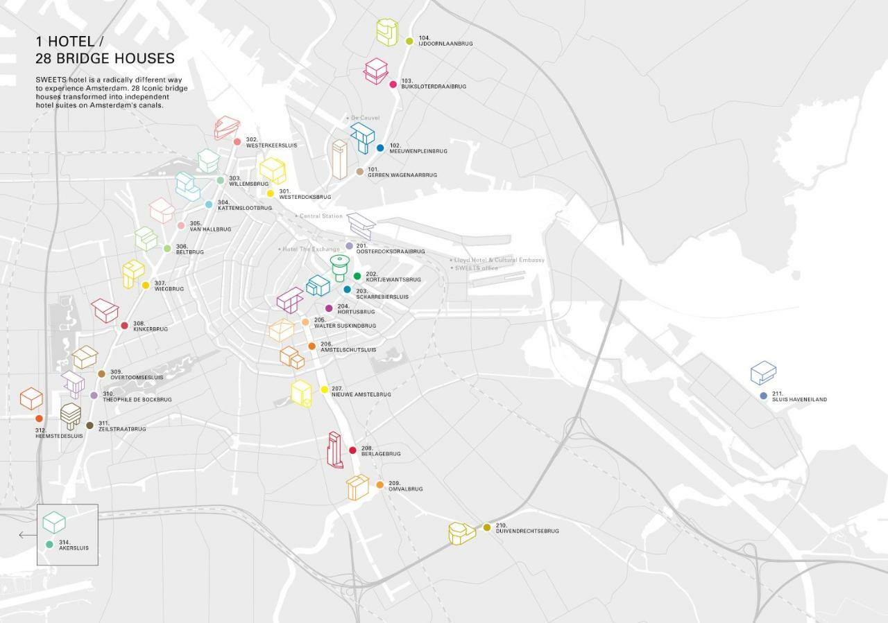 Sweets - Gerben Wagenaarbrug Amsterdam Eksteriør bilde